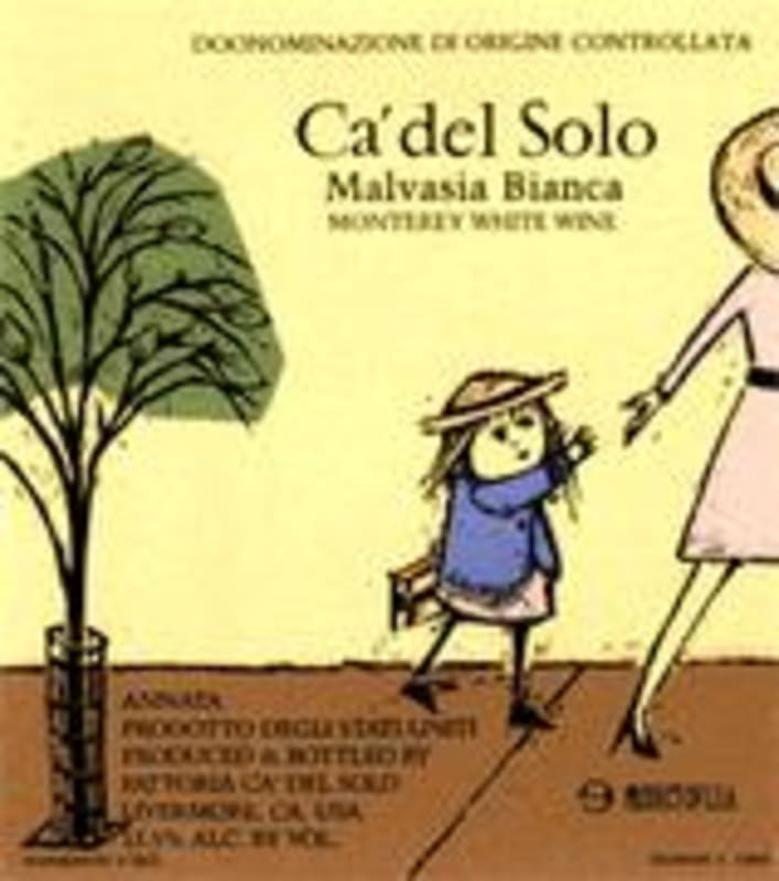 Bonny Doon Ca del Solo Malvasia Bianca 1999 Front Label