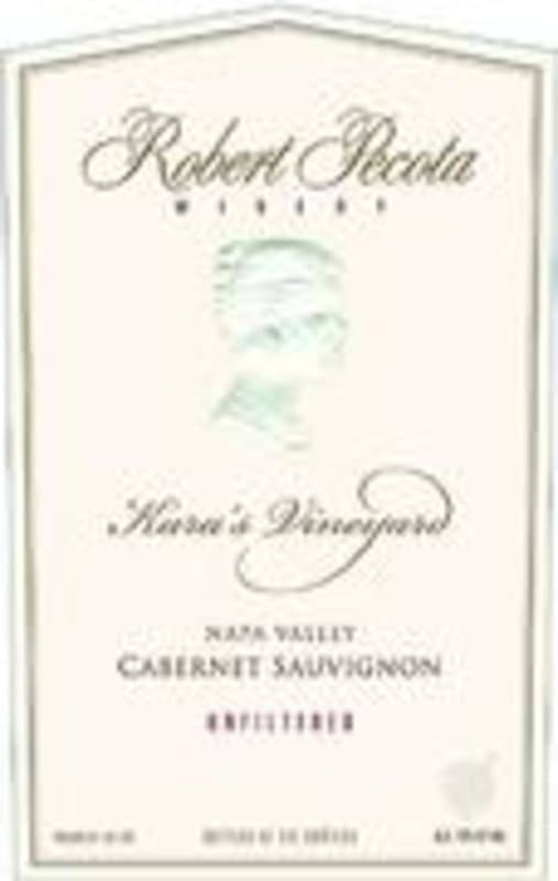 Robert Pecota Karas Vineyard Cabernet Sauvignon 2001 Front Label