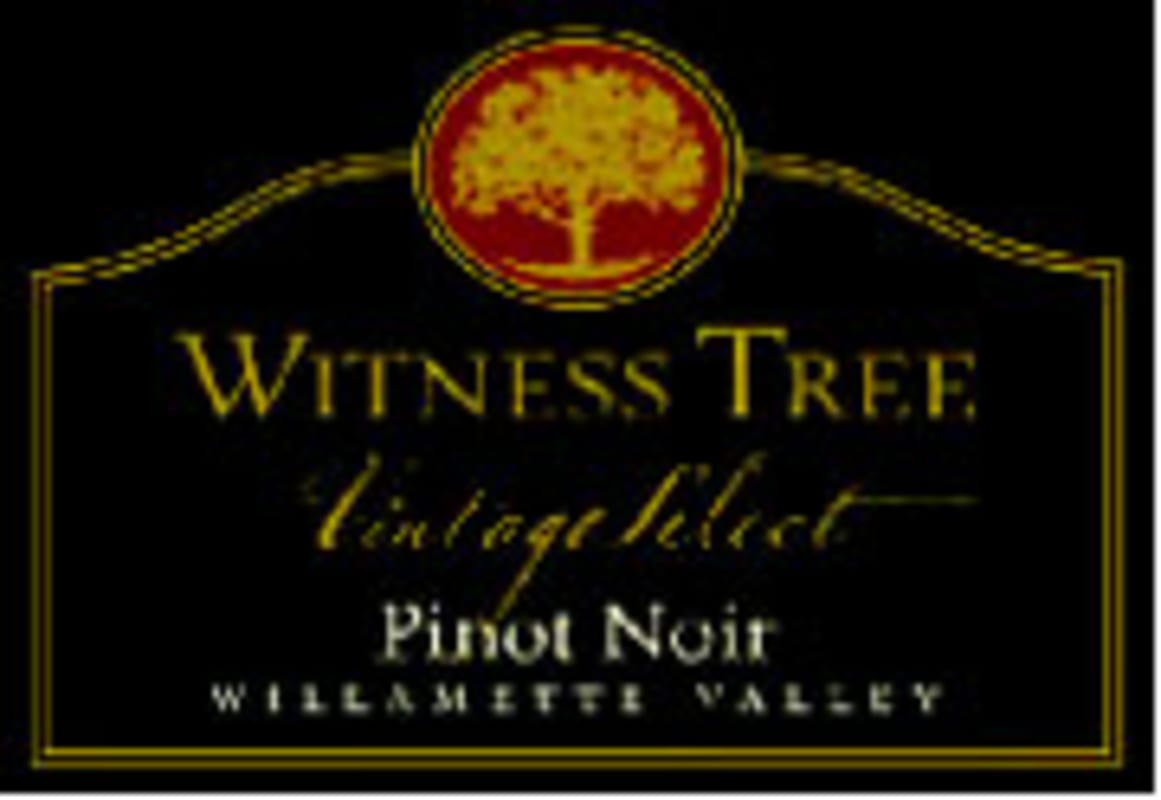 Witness Tree Vintage Select Pinot Noir 2002 Front Label