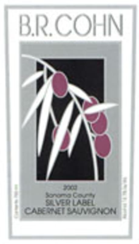 B.R. Cohn Silver Label Cabernet Sauvignon 2002 Front Label