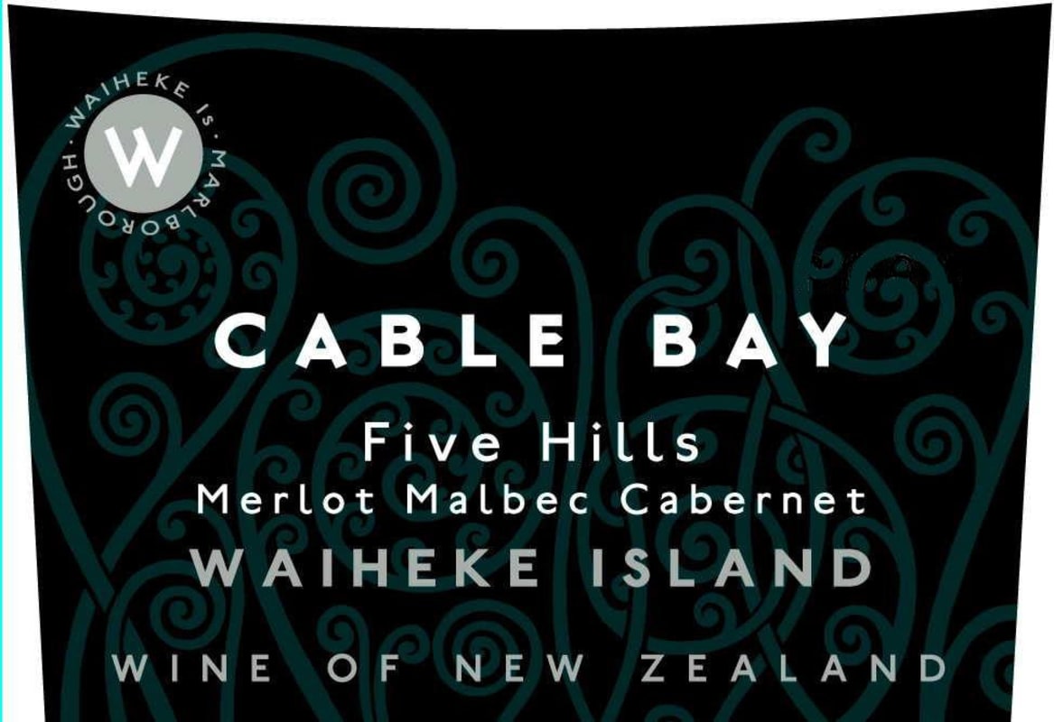 Cable Bay Vineyards Five Hills Merlot - Malbec - Cabernet Sauvignon 2013 Front Label