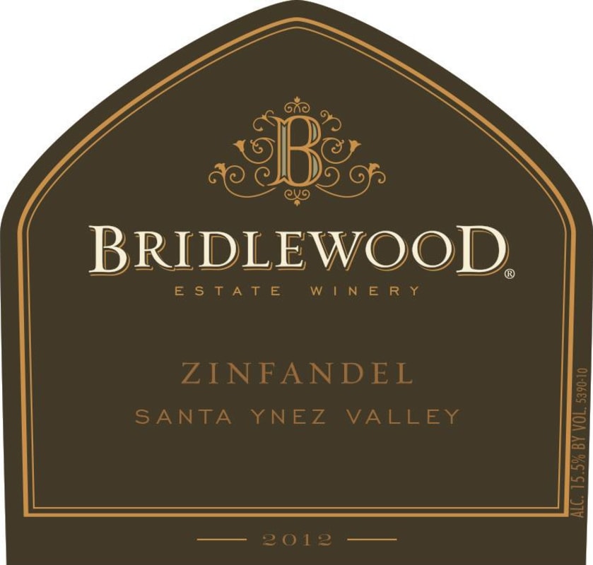 Bridlewood Zinfandel 2012 Front Label