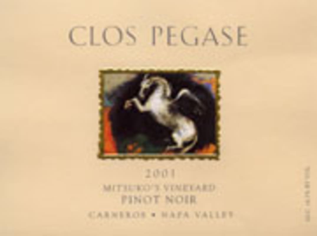 Clos Pegase Mitsuko's Vineyard Pinot Noir 2001 Front Label