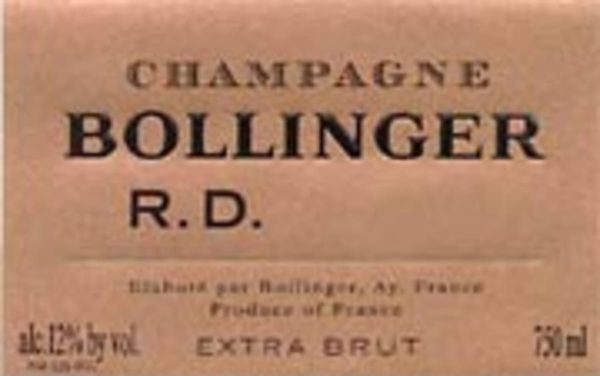 Bollinger R.D. Champagne 1988 Front Label