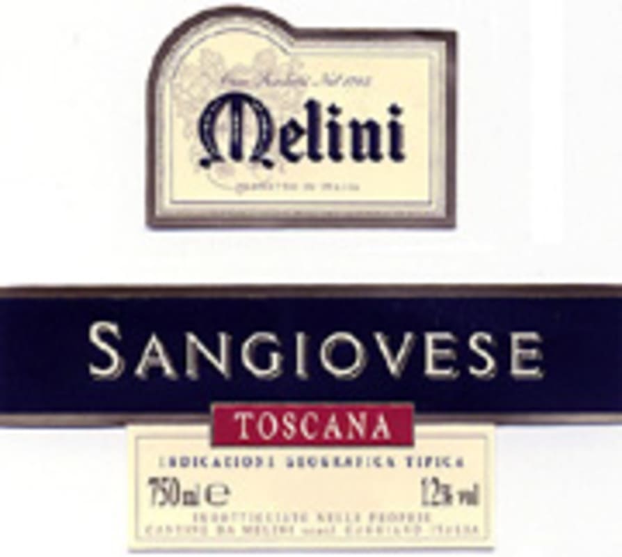 Fattorie Melini Sangiovese 2002 Front Label