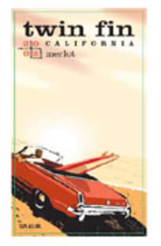 Twin Fin Merlot 2002 Front Label