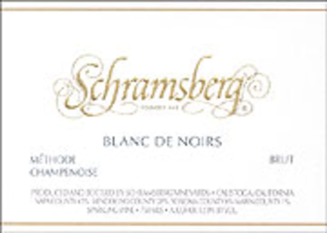 Schramsberg Blanc de Noirs 2001 Front Label