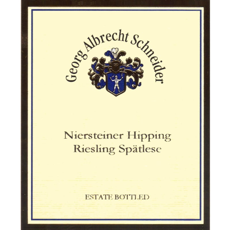 Georg Albrecht Schneider Niersteiner Hipping Riesling Spatlese 2011 Front Label