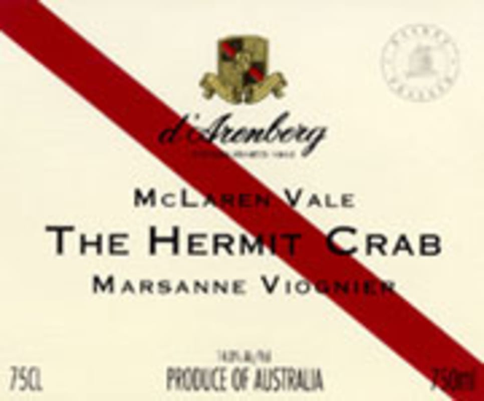 d'Arenberg The Hermit Crab Viognier Marsanne 2004 Front Label