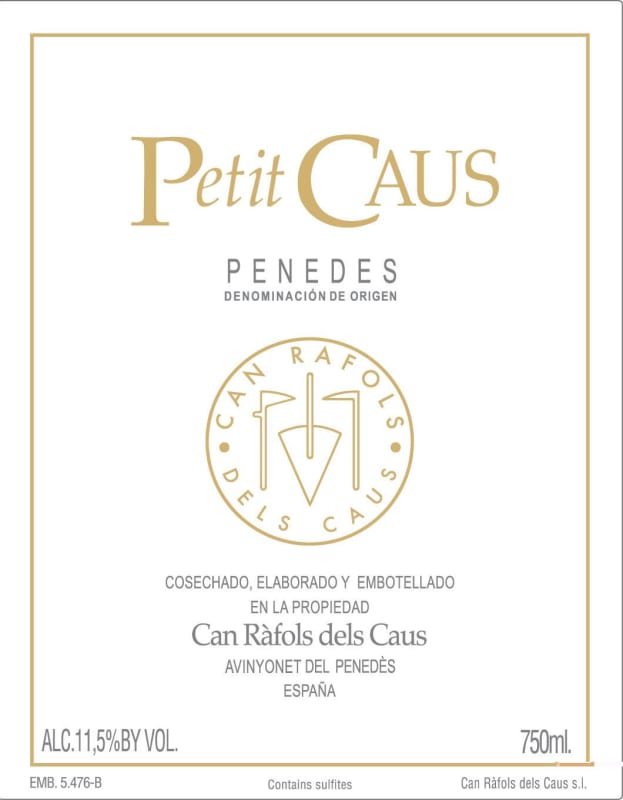 Can Rafols dels Caus Petit Caus Negre 2013 Front Label