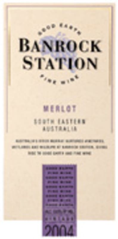 Banrock Station Merlot 2004 Front Label