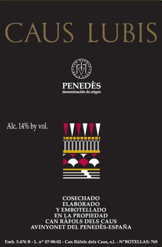 Can Rafols dels Caus Caus Lubis 2005 Front Label