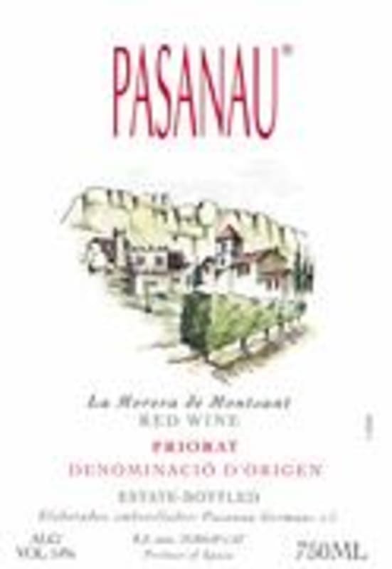 Celler Pasanau Priorat La Morera 2001 Front Label