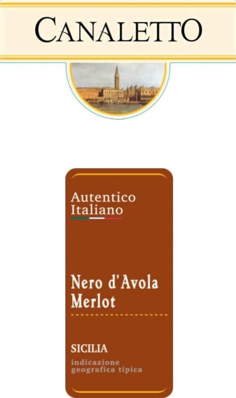 Canaletto Nero d'Avola - Merlot 2014 Front Label