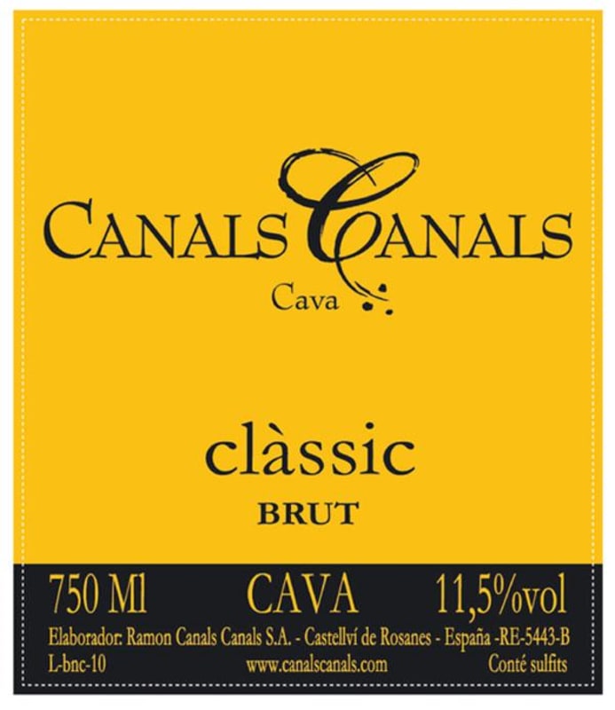 Canals Canals Classic Cava Brut Nature Front Label