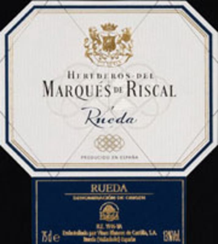 Marques de Riscal Tempranillo 2003 Front Label
