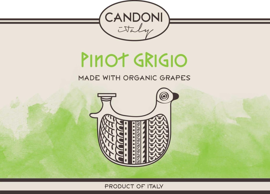 Candoni Organic Pinot Grigio 2014 Front Label