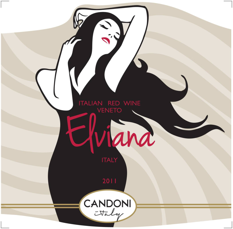 Candoni Elviana Red 2011 Front Label