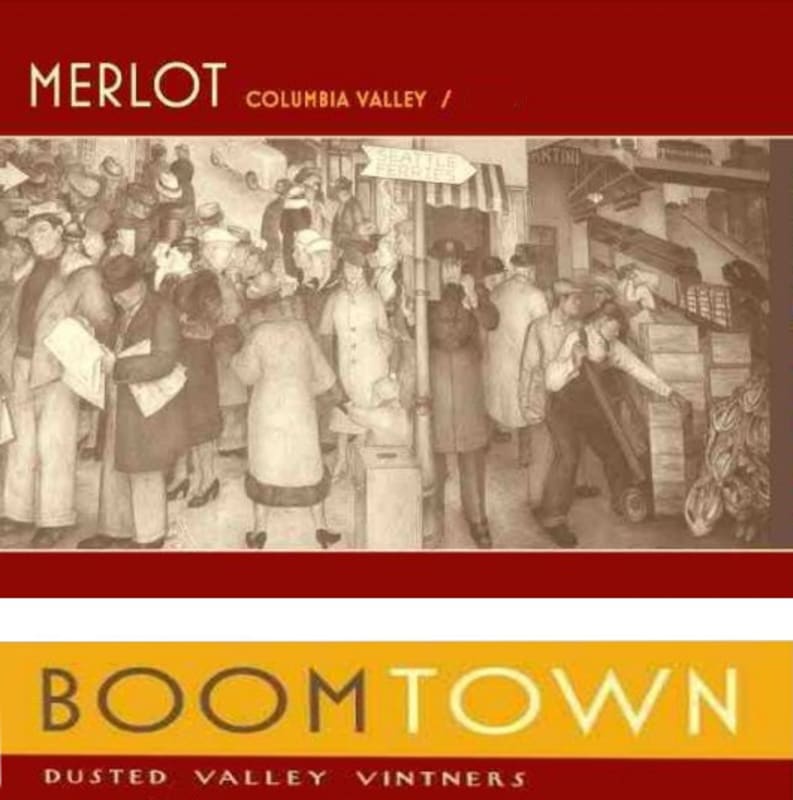 Boomtown by Dusted Valley Merlot 2009 Front Label