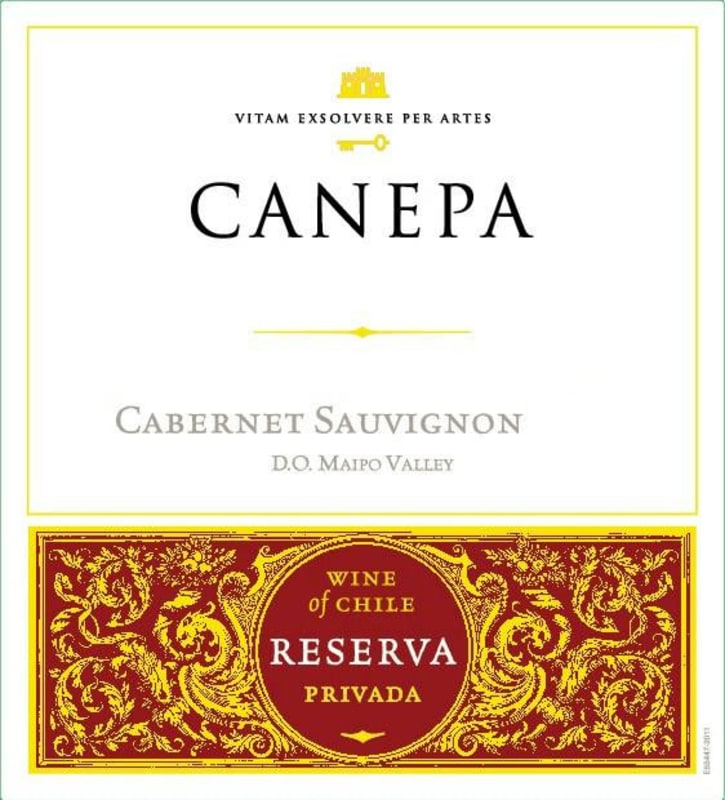 Canepa Privada Reserva Cabernet Sauvignon 2012 Front Label