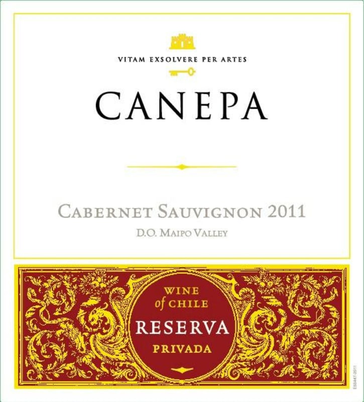 Canepa Privada Reserva Cabernet Sauvignon 2011 Front Label