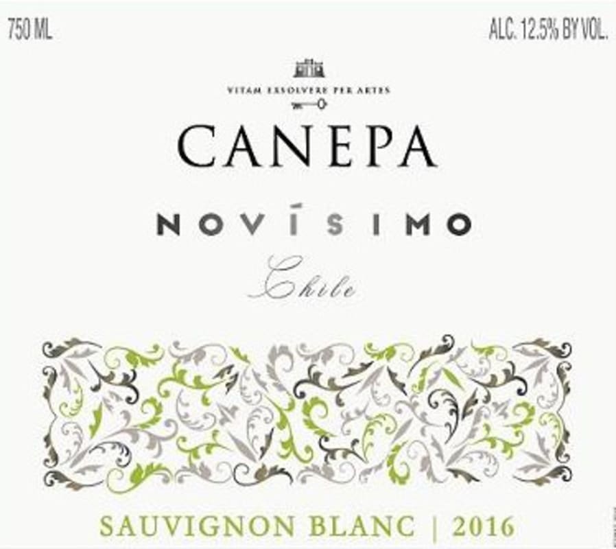 Canepa Novisimo Sauvignon Blanc 2016 Front Label