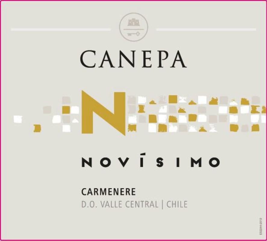 Canepa Novisimo Carmenere 2014 Front Label