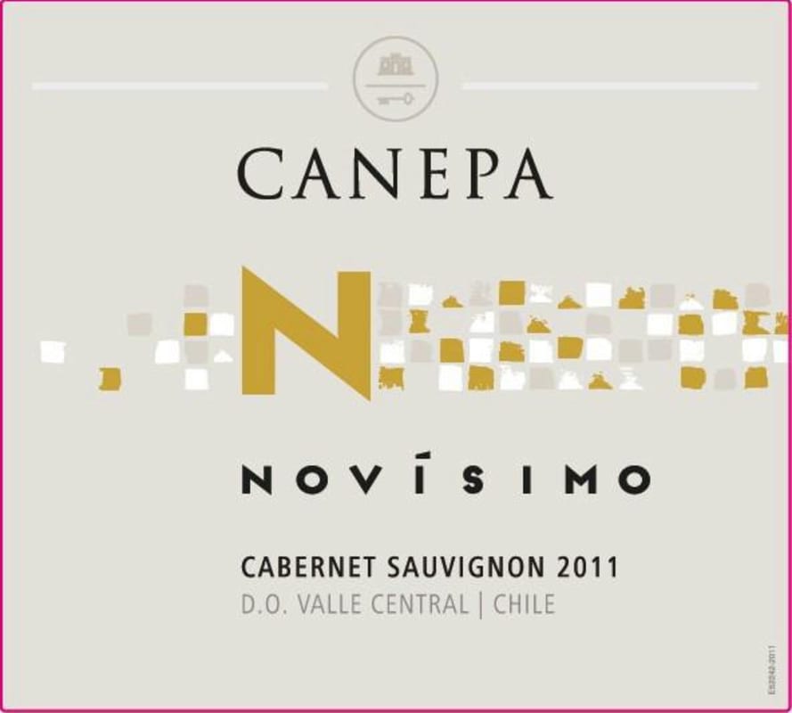 Canepa Novisimo Cabernet Sauvignon 2011 Front Label
