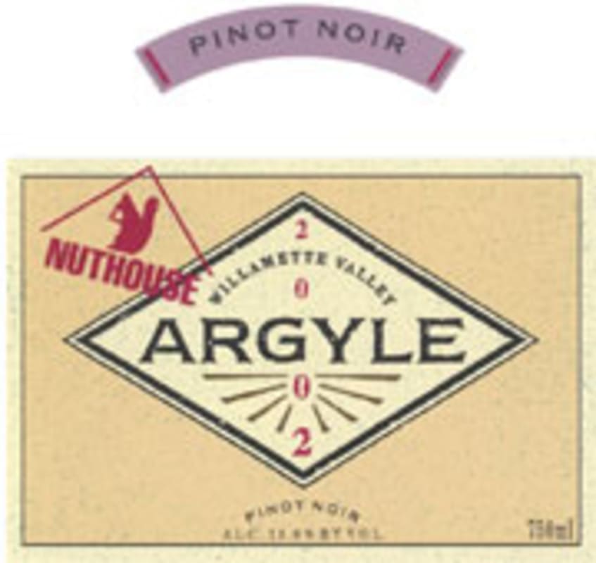 Argyle Nuthouse Pinot Noir 2002 Front Label