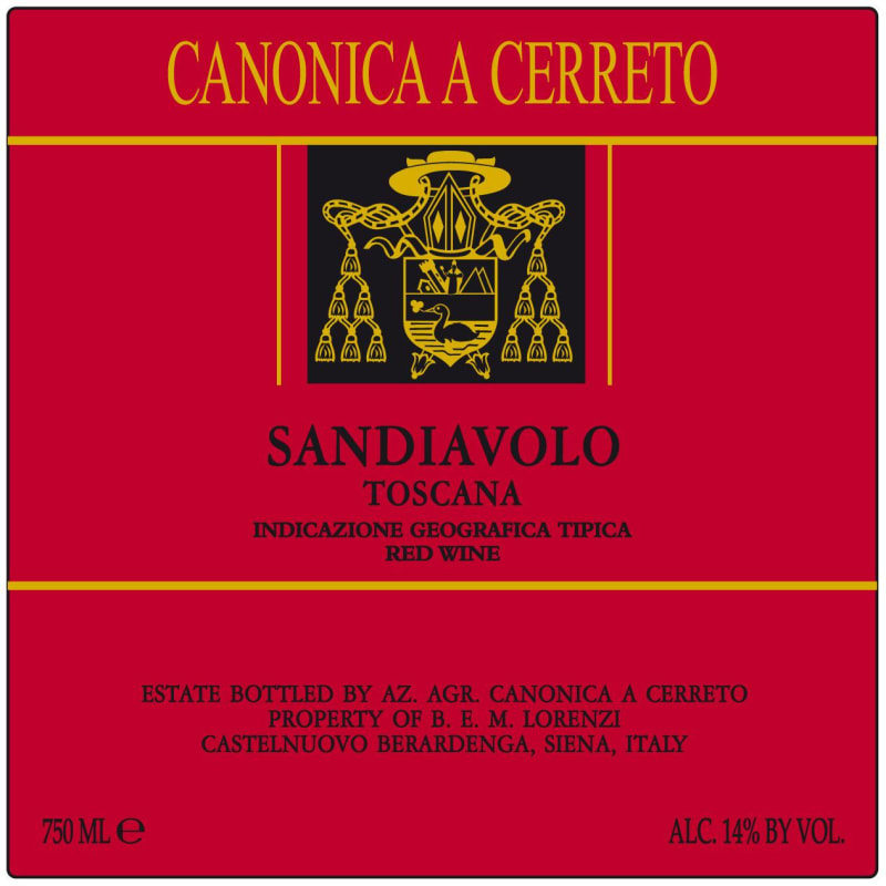 Canonica A Cerreto Sandiavolo Toscana 2008 Front Label