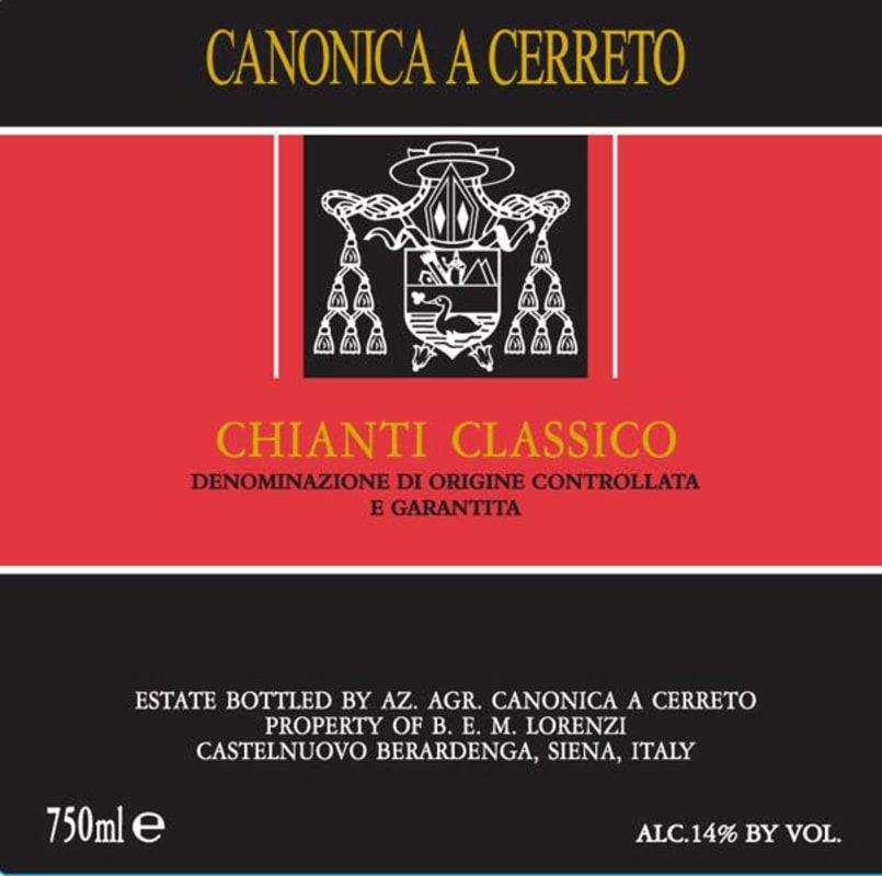 Canonica A Cerreto Chianti Classico 2007 Front Label
