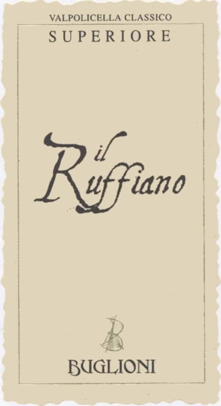 Buglioni Il Ruffiano Valpolicella Classico Superiore 2011 Front Label