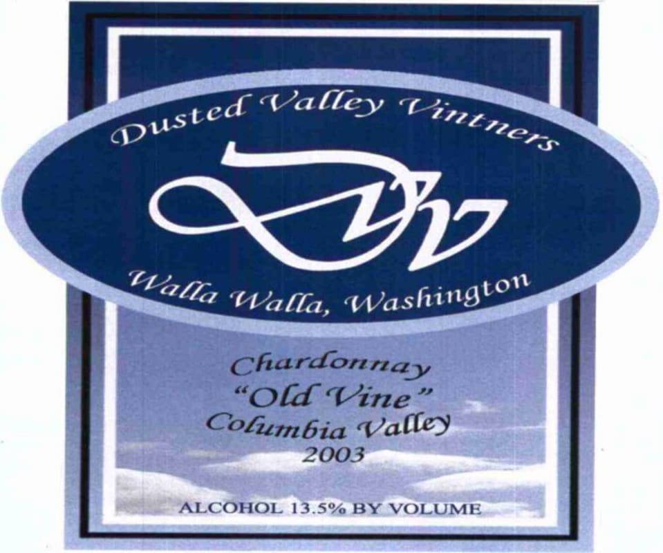 Dusted Valley Old Vine Chardonnay 2003 Front Label