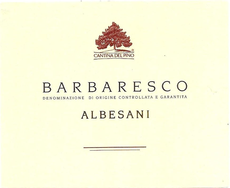Cantina del Pino Barbaresco Albesani 2007 Front Label