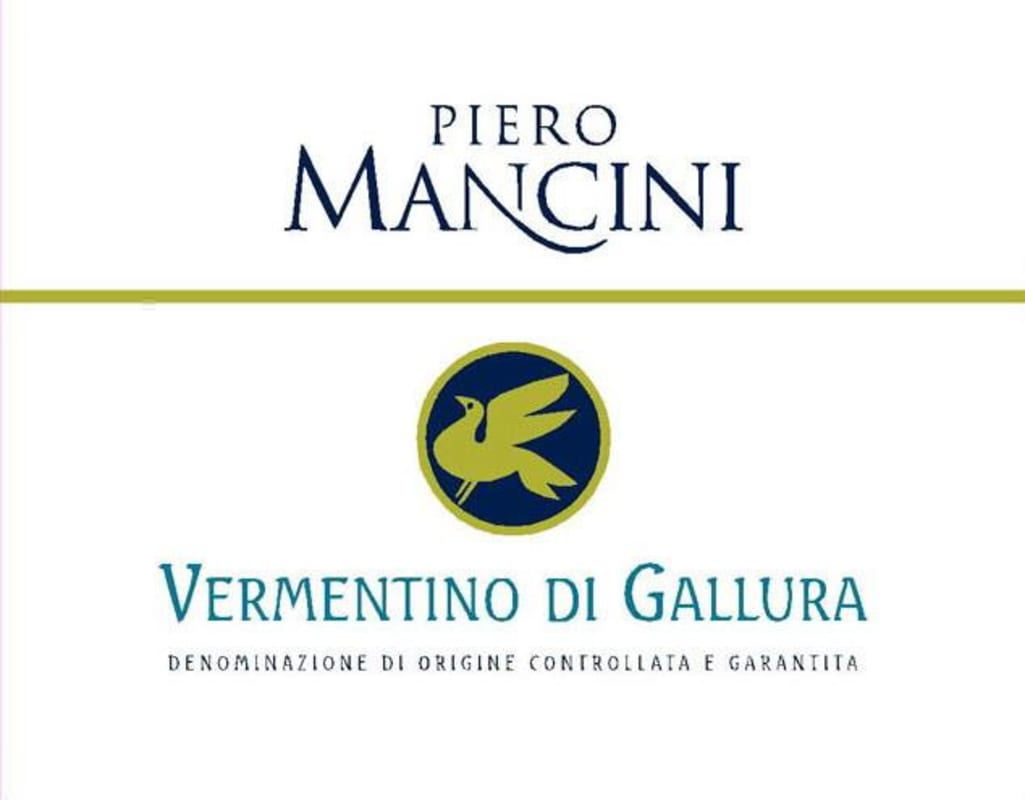 Mancini Vermentino di Gallura 2012 Front Label