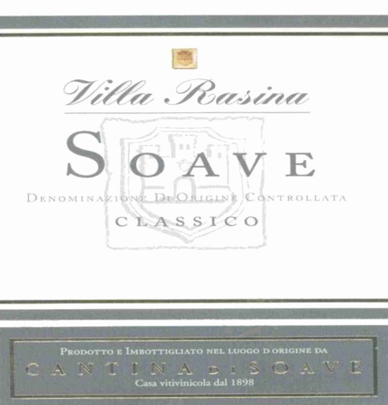 Cantina di Soave Soave Classico Villa Rasina 2012 Front Label