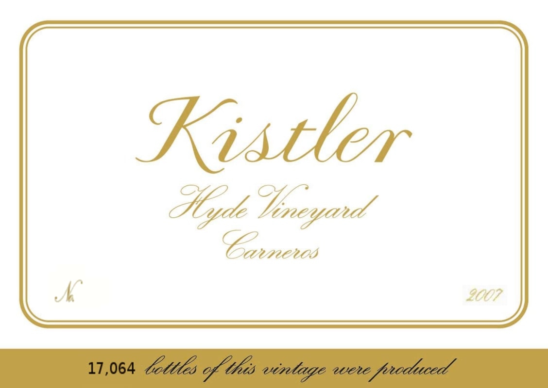 Kistler Vineyards Hyde Chardonnay 2007 Front Label