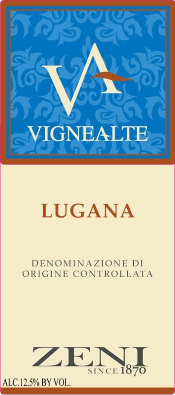 Zeni Vignealte Lugana 2015 Front Label