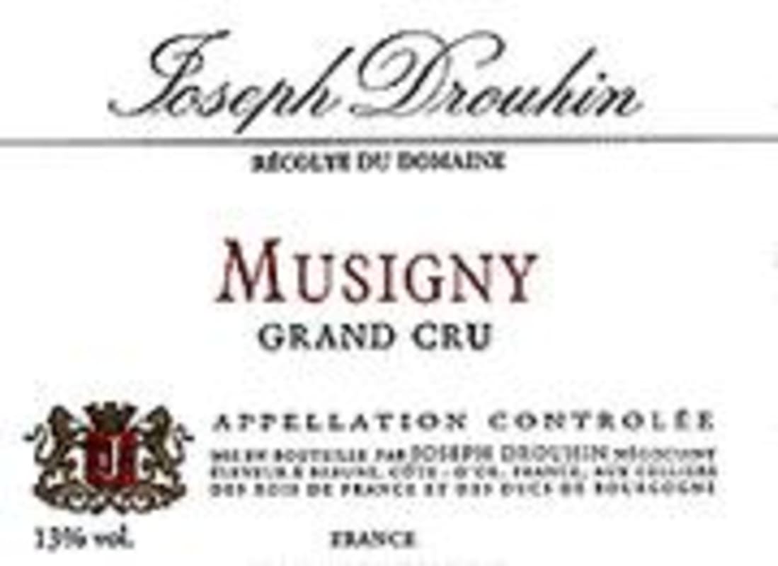 Joseph Drouhin Musigny 1997 Front Label