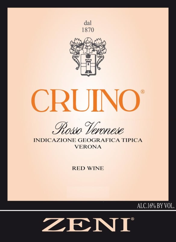 Zeni Cruino Rosso Veronese 2011 Front Label