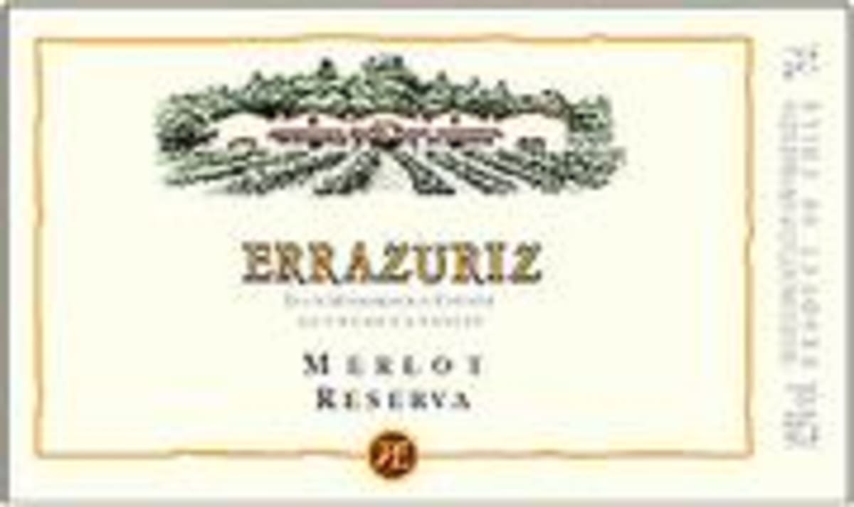 Errazuriz Reserve Merlot 1996 Front Label
