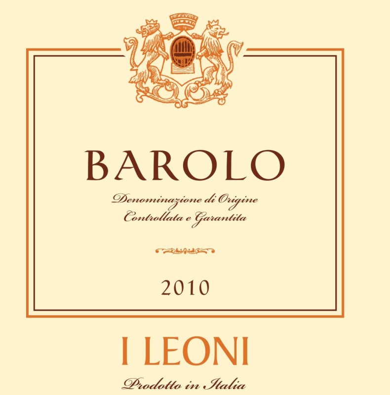 Terre del Barolo I Leoni Barolo 2010 Front Label