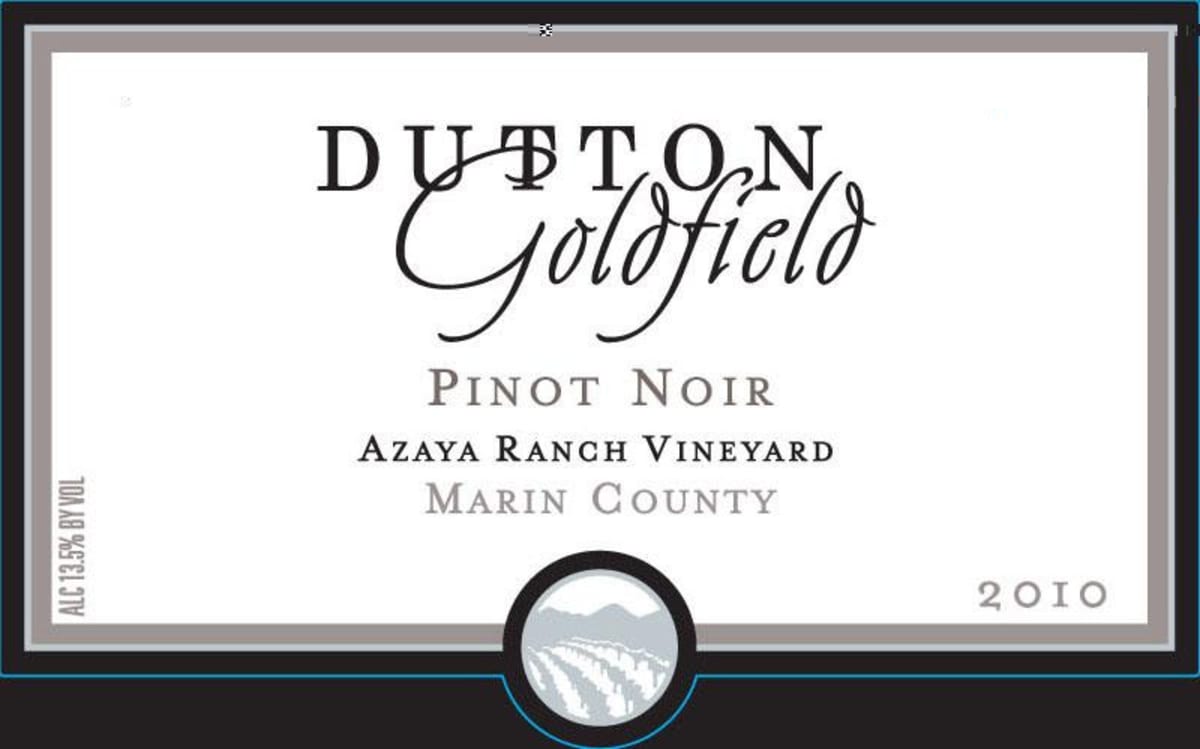 Dutton-Goldfield Azaya Ranch Vineyard Pinot Noir 2010 Front Label
