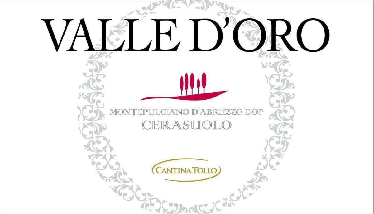 Tollo Valle d'Oro Montepulciano d'Abruzzo Cerasuolo Rose 2012 Front Label