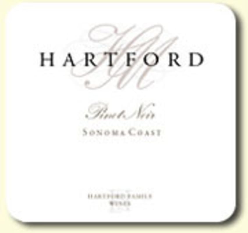 Hartford Sonoma Coast Pinot Noir 2003 Front Label