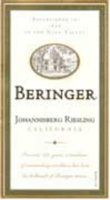 Beringer Johannisberg Riesling 2004 Front Label