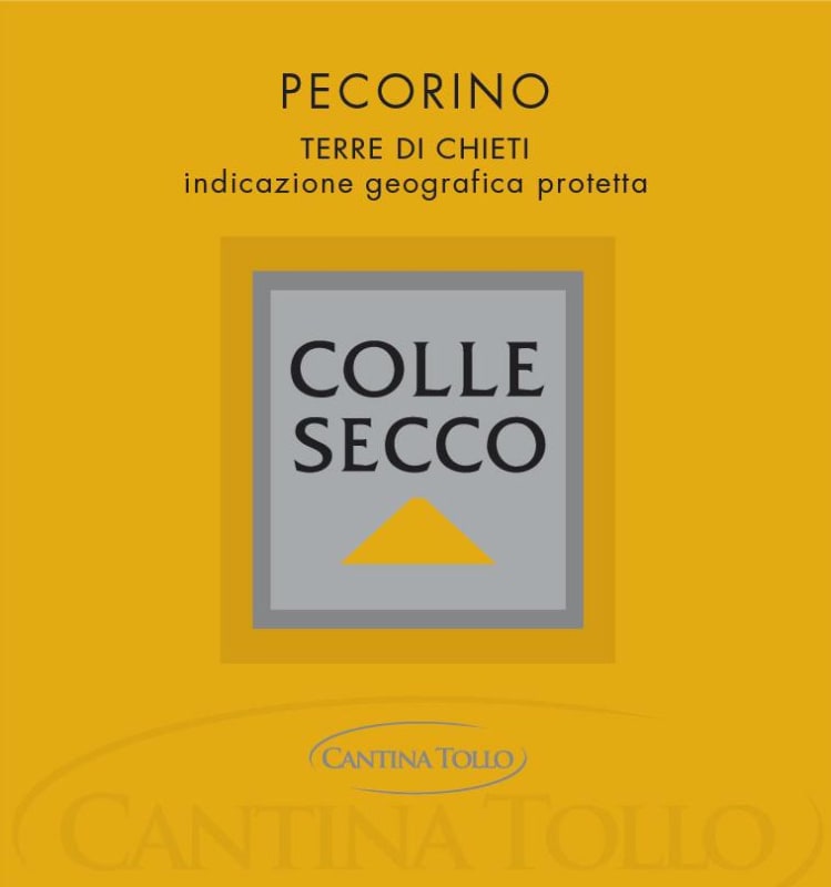 Tollo Colle Secco Pecorino 2013 Front Label