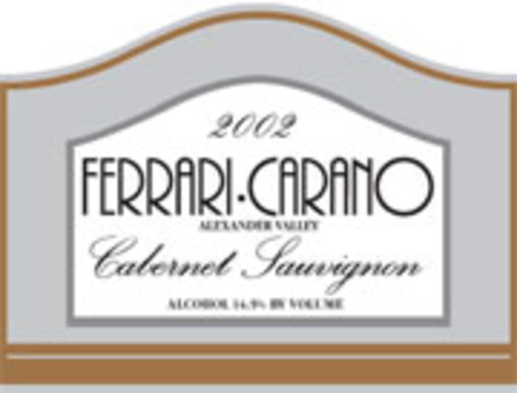 Ferrari-Carano Cabernet Sauvignon 2002 Front Label