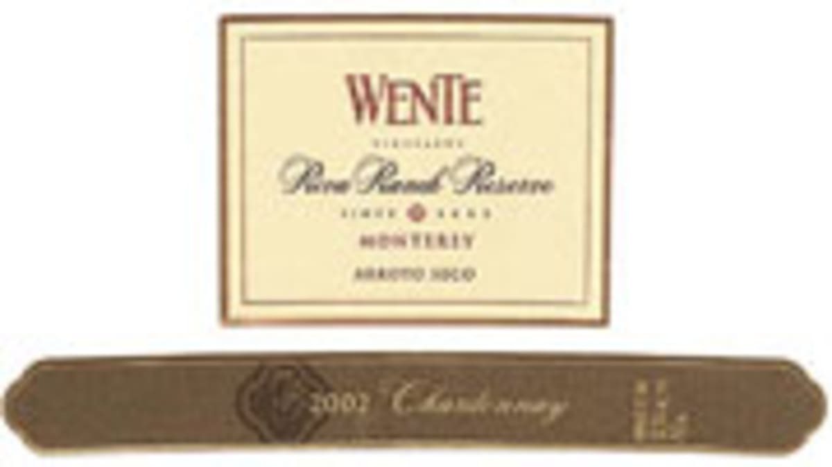 Wente Riva Ranch Reserve Chardonnay 2002 Front Label