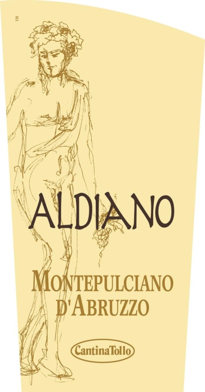 Tollo 'Aldiano' Montepulciano d'Abruzzo 2012 Front Label